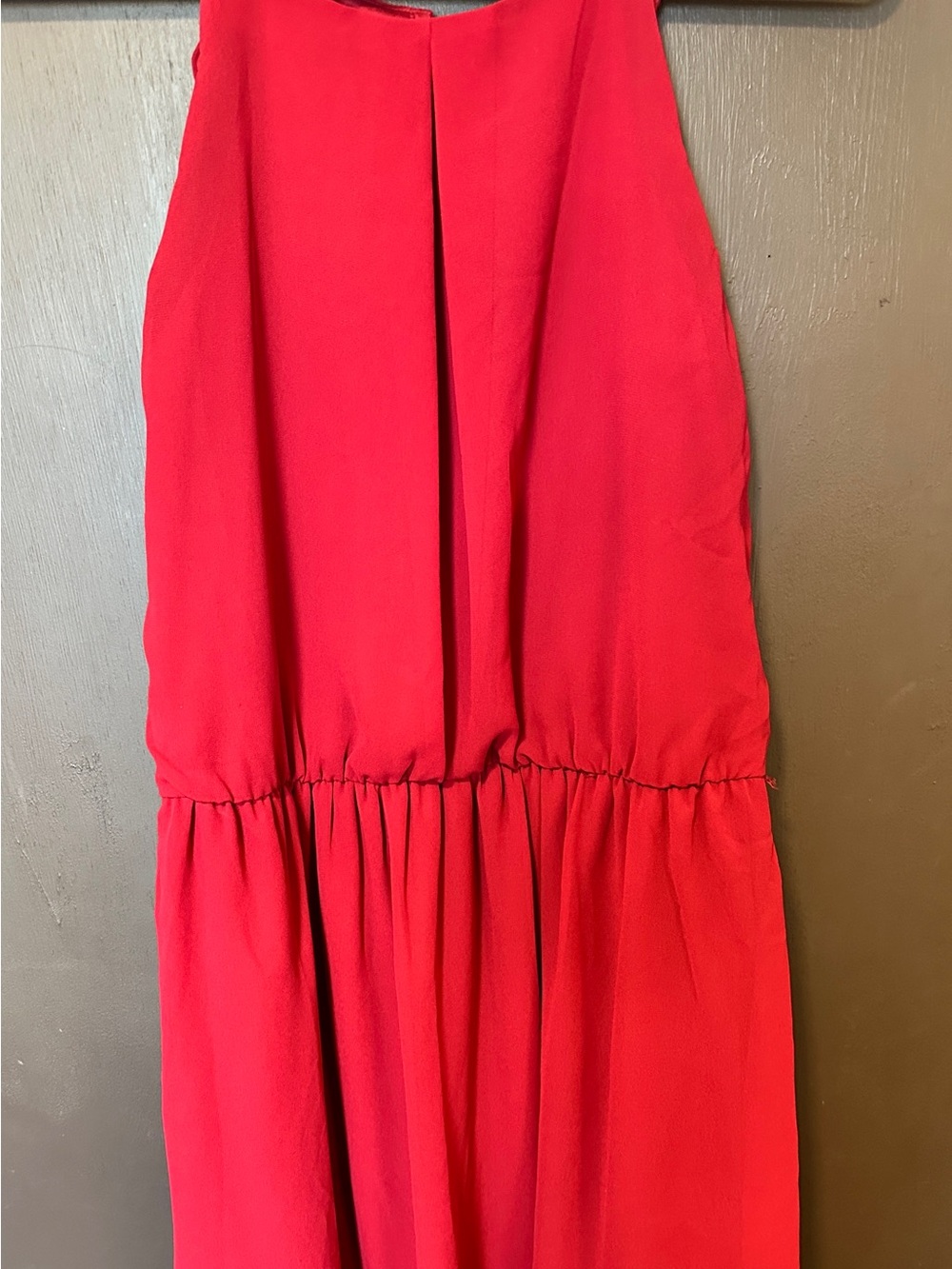 BCX Dress XL Red Cold Shoulder Chiffon Mini Dress Cocktail Party